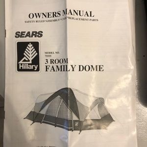 Hillary 3 Family Dome Tent - open out of box used once